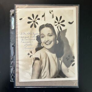 Vintage Dorothy Lamour Hand Signed 8X10 Photo. Original. JSA COA.